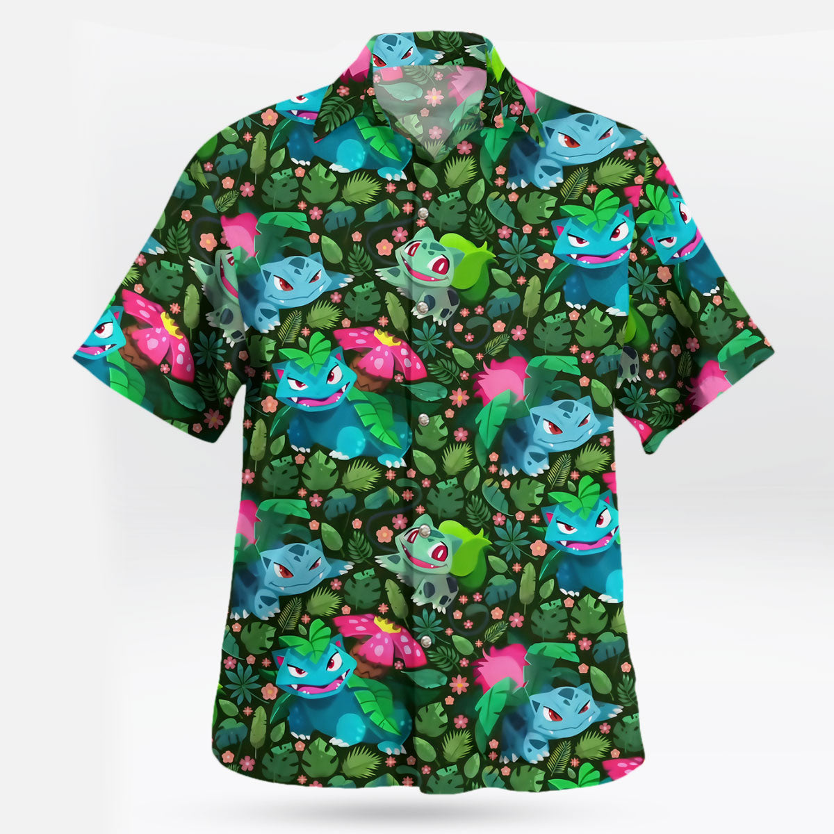 Bulbasaur Ivysaur Venusaur Pokemon Hawaiian Shirt | Tropi Hawaiian Shirts Store