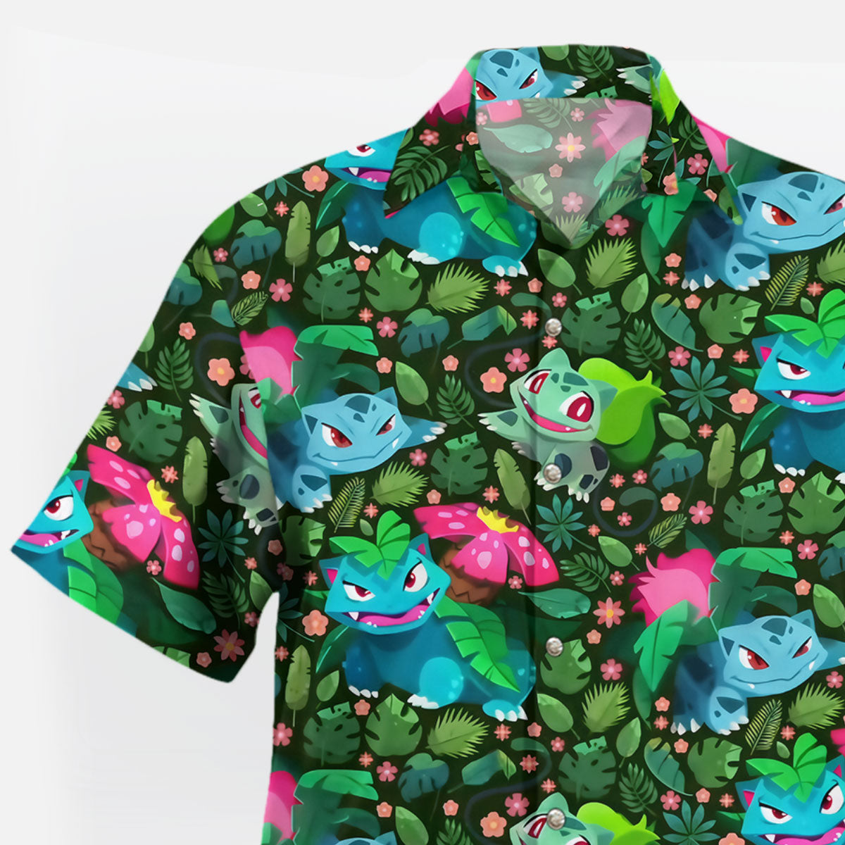 Bulbasaur Ivysaur Venusaur Pokemon Hawaiian Shirt | Tropi Hawaiian Shirts Store