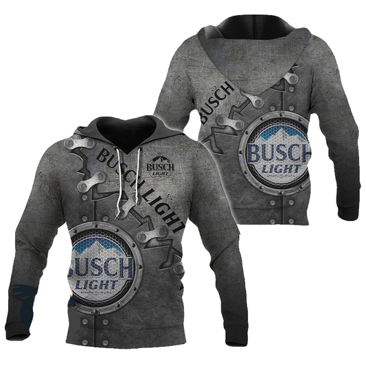 Busch Light Hoodie Busch Light Mechanical Hoodie Colorful Unisex - Cozy Hoodie For Cold Weather