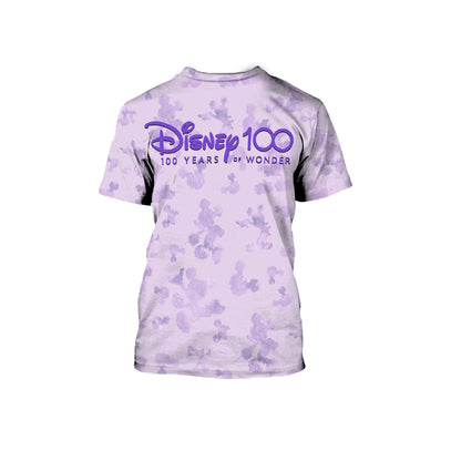 Disney T-Shirt Mk Minnie Friends Castle Disney 100 Years Of Wonder T-Shirt Purple Unisex Adults New Release - Trendy Gift For Men & Women
