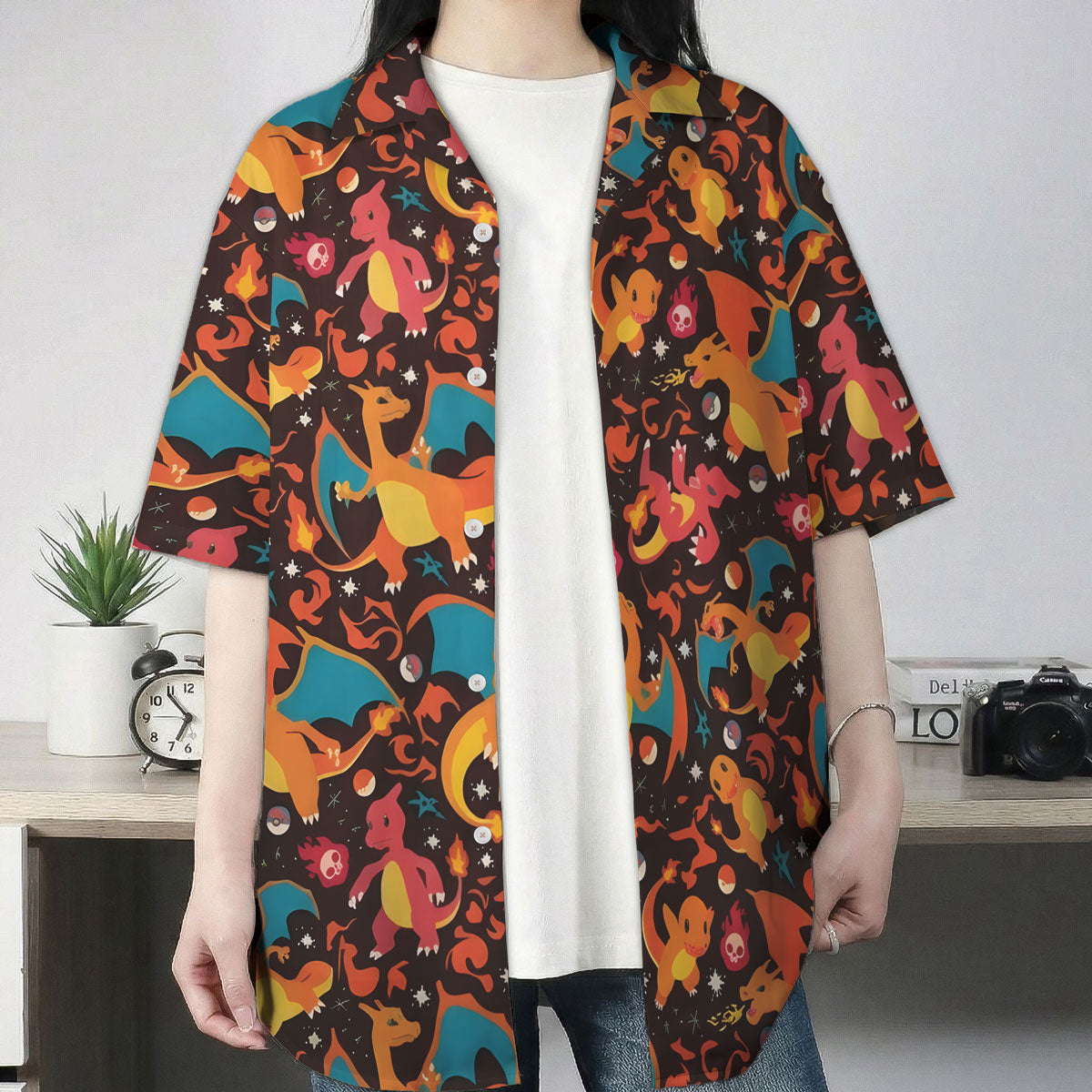 Anime Charizard Firestorm Pokemon Hawaiian Shirt