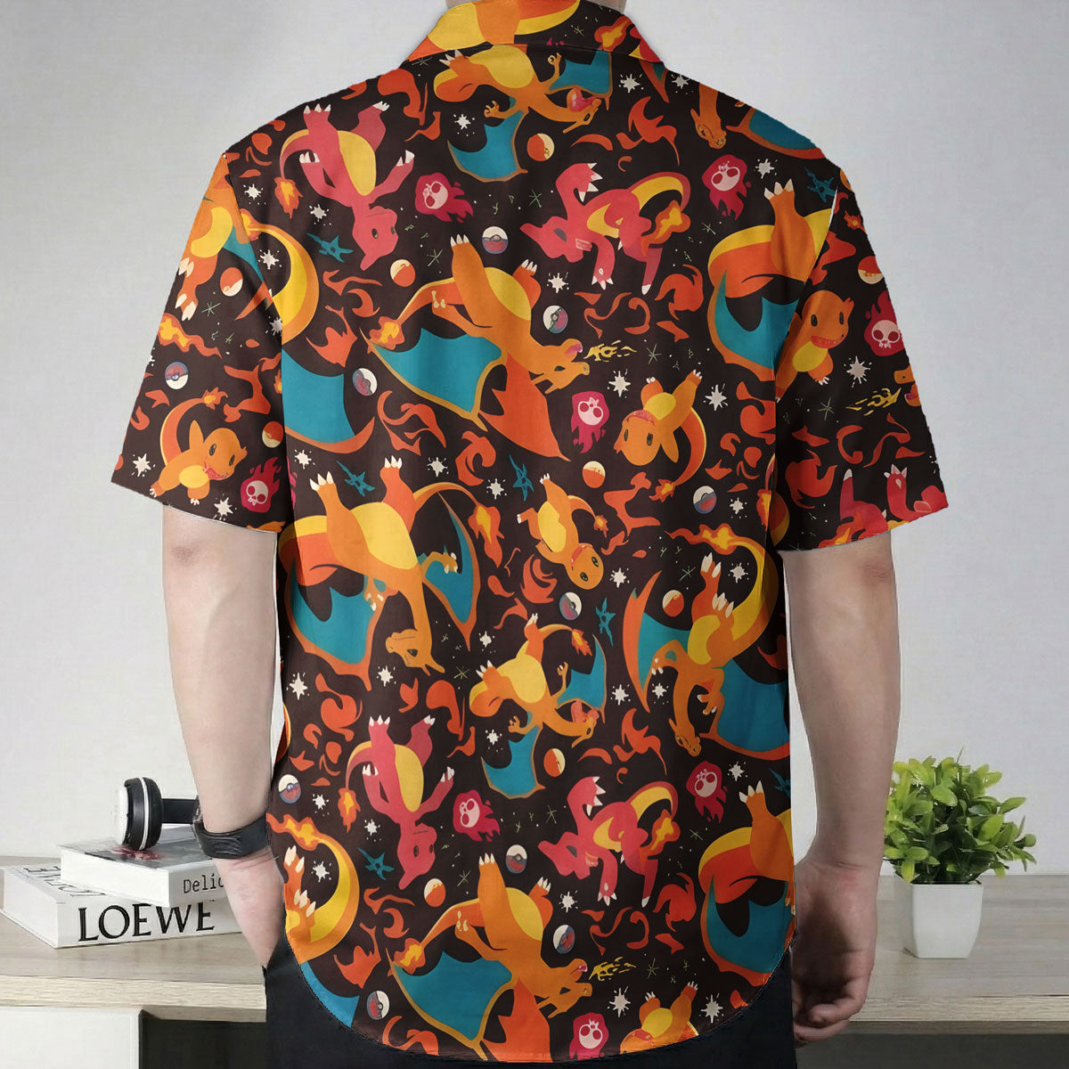 Anime Charizard Firestorm Pokemon Hawaiian Shirt