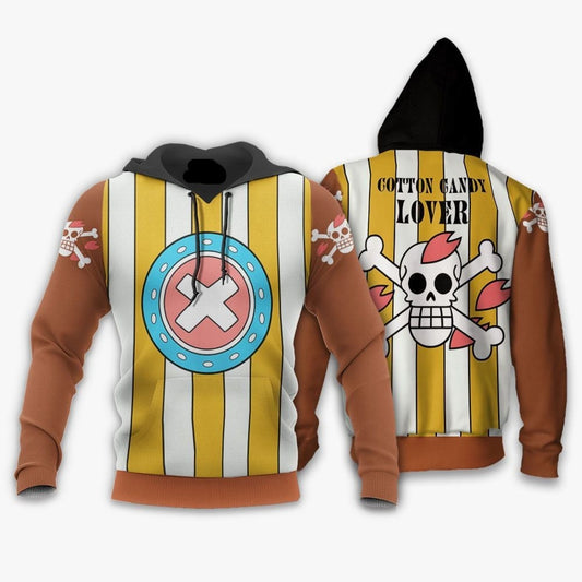 One Piece Hoodie Chopper Cotton Candy Lover Hoodie Colorful Unisex - Cozy Hoodie For Cold Weather