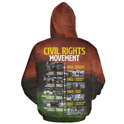 Africa American Hoodie Civil Rights Movement Hoodie Colorful Unisex - Cozy Hoodie For Cold Weather