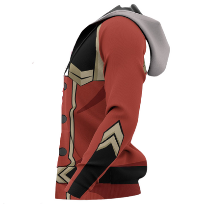  Darling In The Franxx Hoodie Code 002 Zero Two Uniform Costume Red Hoodie Anime Hoodie Adult