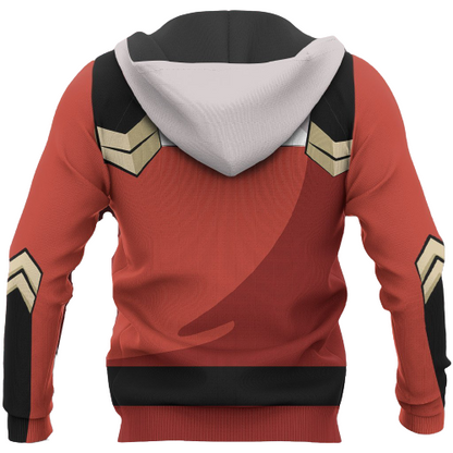  Darling In The Franxx Hoodie Code 002 Zero Two Uniform Costume Red Hoodie Anime Hoodie Adult