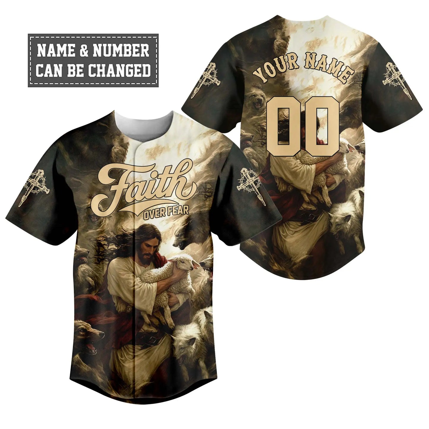 Jesus Protect the Lamp Baseball Jersey Bundle
