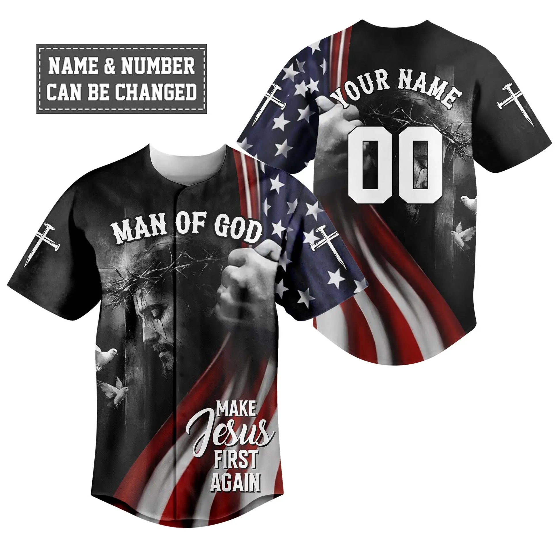 Make Jesus First Again Baseball Jersey Bundle