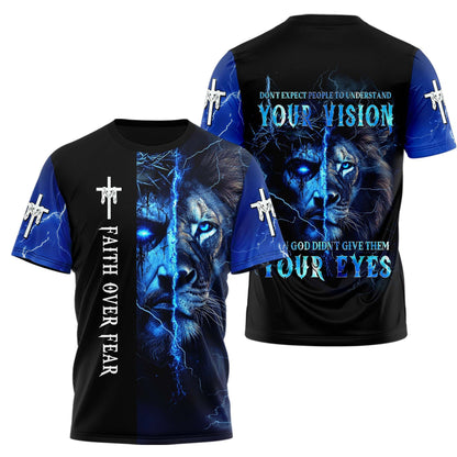 Don't Expect People To Understand Your Vision Lion 3D TShirt