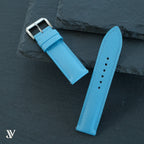 Light Blue Epsom Leather Watch Strap — original product photo