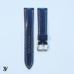 Navy Blue Lizard Leather Watch Strap — original product photo