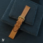 Caramel Babele Vegetable-Tanned Leather Watch Strap — original product photo
