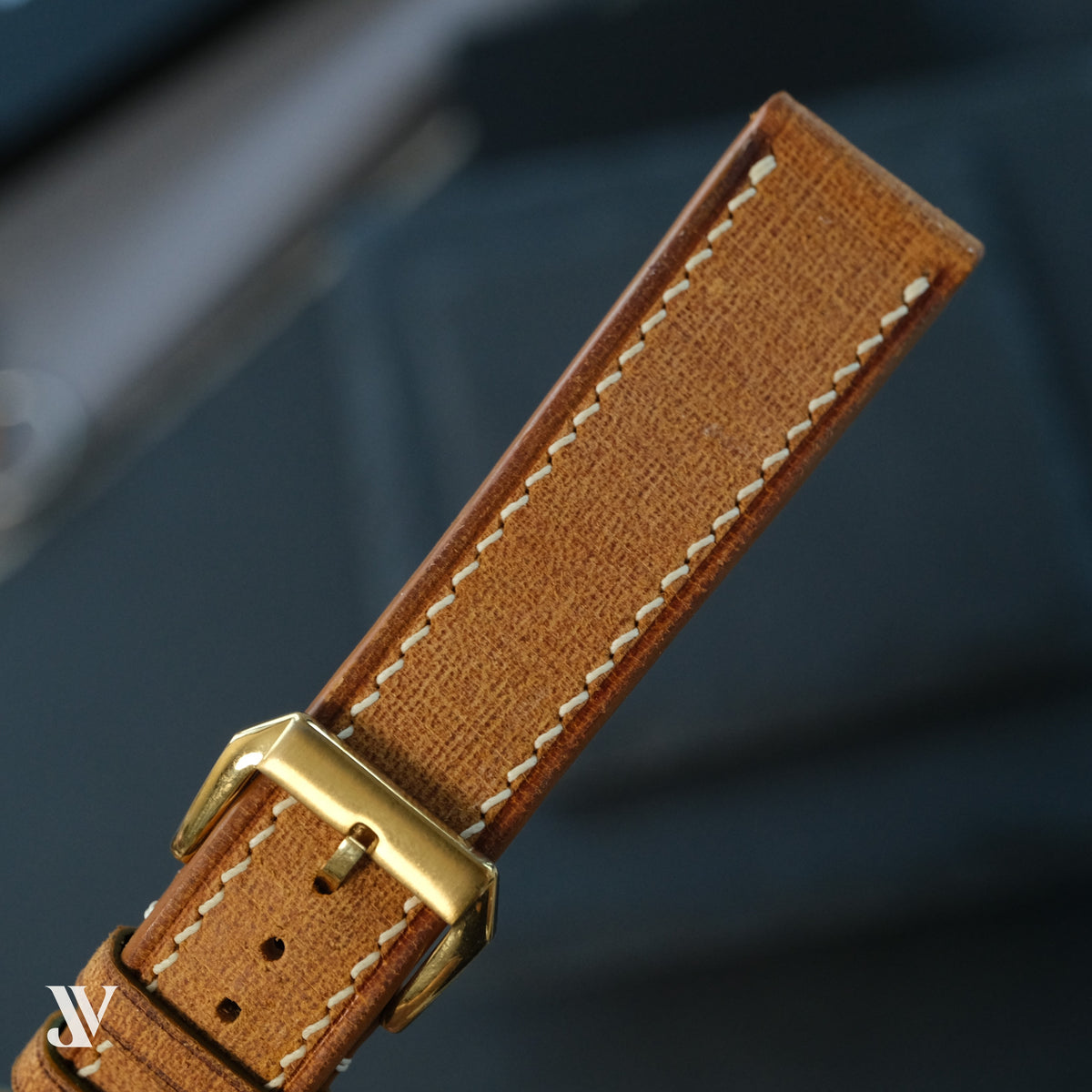 Caramel Babele Vegetable-Tanned Leather Watch Strap — original product photo