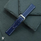 Navy Blue Nappa Leather Watch Strap — original product photo