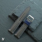 Grey Togo Calfskin Rally Watch Strap — original product photo