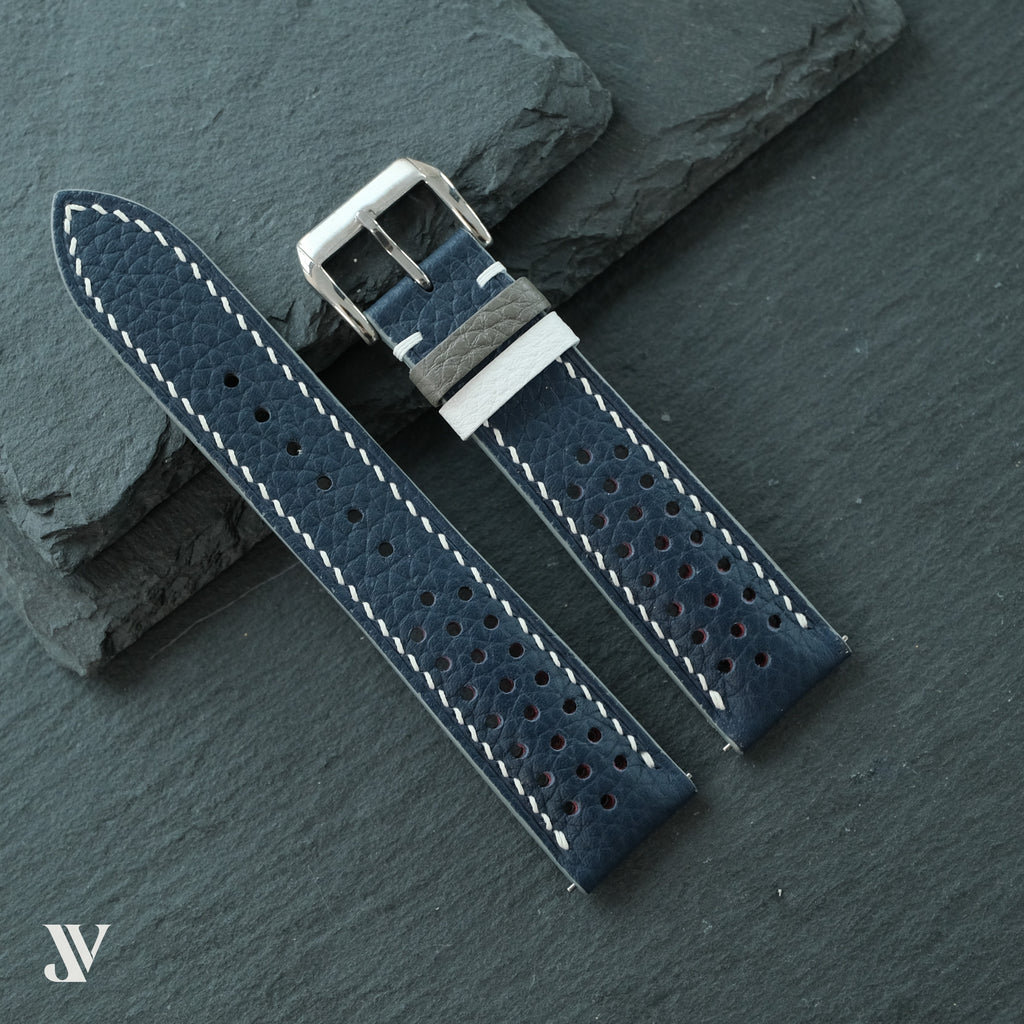 Navy Blue Togo Leather Watch Strap — original product photo