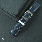 Navy Blue Togo Leather Watch Strap — original product photo