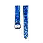 Ocean Blue Standard Alligator Watch Strap by Justvero — original product photo