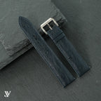Dark Navy Ostrich Leather Watch Strap — original product photo