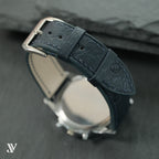 Dark Navy Ostrich Leather Watch Strap — original product photo