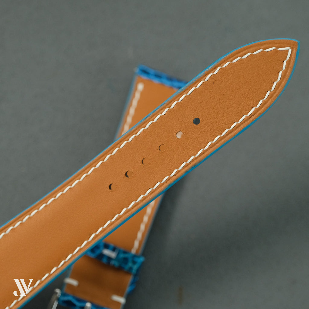 Blue Beaver Leather Watch Strap — original product photo