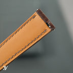 Dark Brown Alligator Leather Watch Strap — original product photo