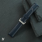 Dark Navy Togo Leather Watch Strap — original product photo