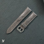 Taupe Ostrich Leg Leather Watch Strap — original product photo