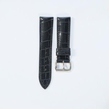Justvero Black Watch Strap - Premium Standard Alligator Leather — original product photo