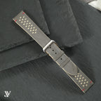 Gray Pale Yellow Ostrich Leather Watch Strap — original product photo