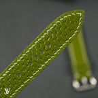 Olive Beaver Leather Watch Strap — original product photo