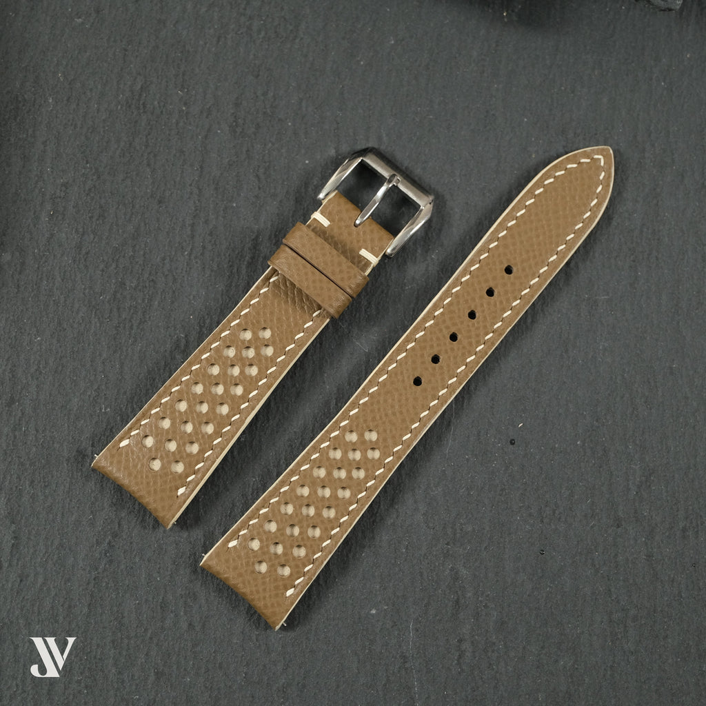 Taupe Togo Leather Watch Strap — original product photo