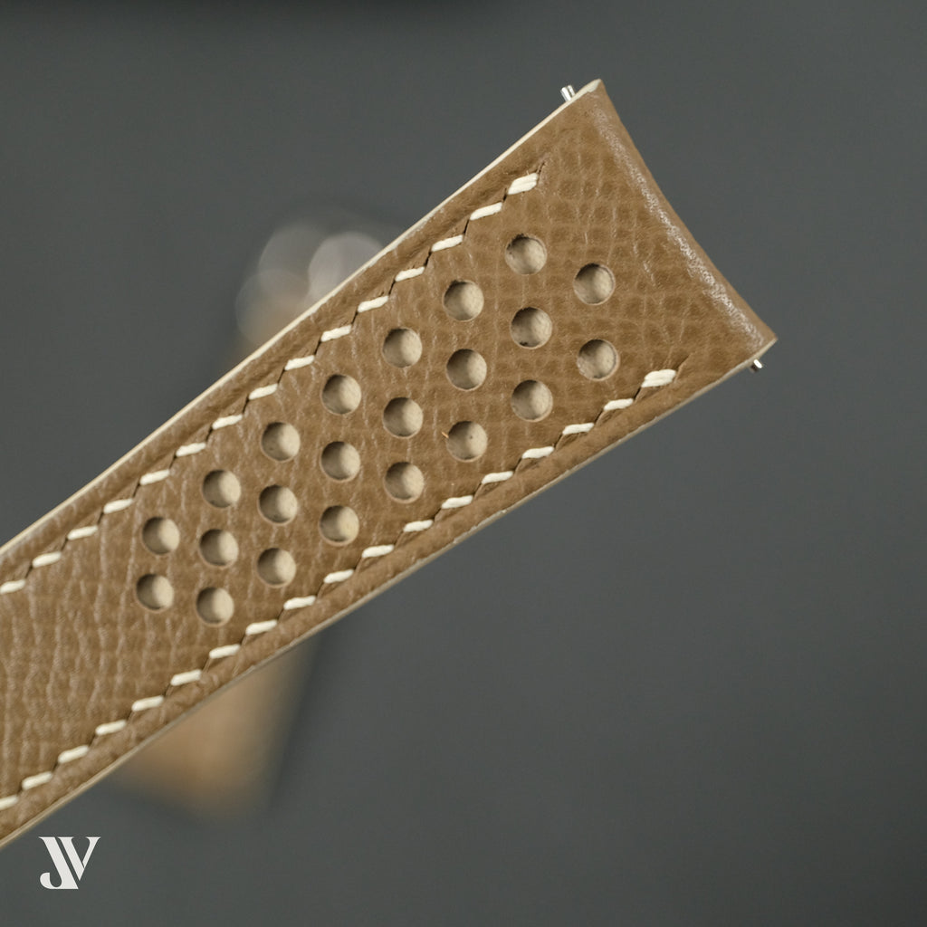 Taupe Togo Leather Watch Strap — original product photo