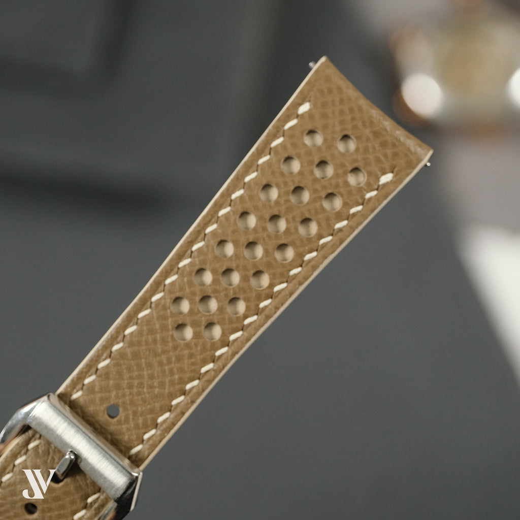 Taupe Togo Leather Watch Strap — original product photo