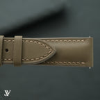 Taupe SWIFT Leather Watch Strap — original product photo