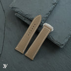 Taupe SWIFT Leather Watch Strap — original product photo