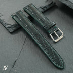 Dark Green Alligator Leather Watch Strap — original product photo