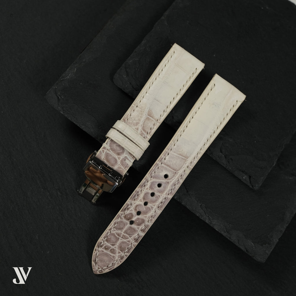 Himalaya White Himalaya Leather Watch Strap — original product photo