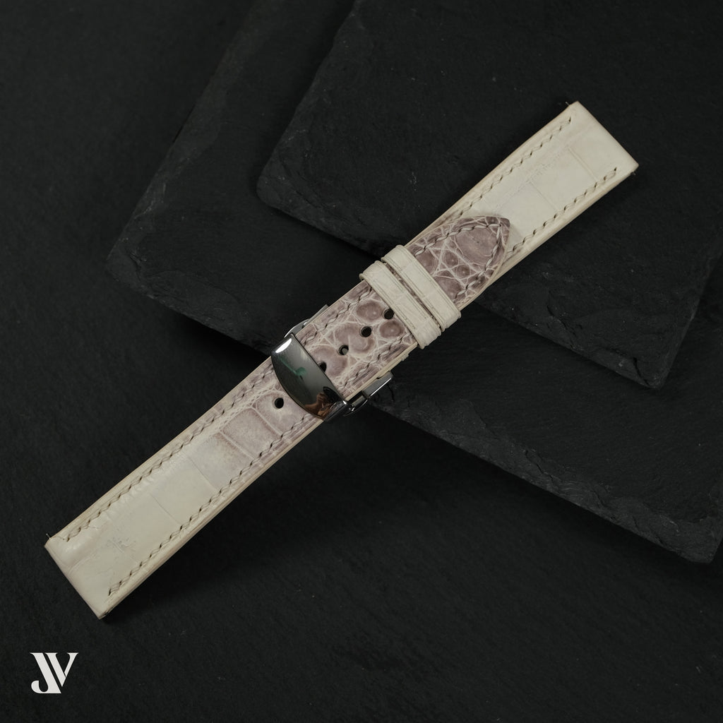 Himalaya White Himalaya Leather Watch Strap — original product photo