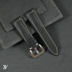 Black Togo Leather Watch Strap — original product photo