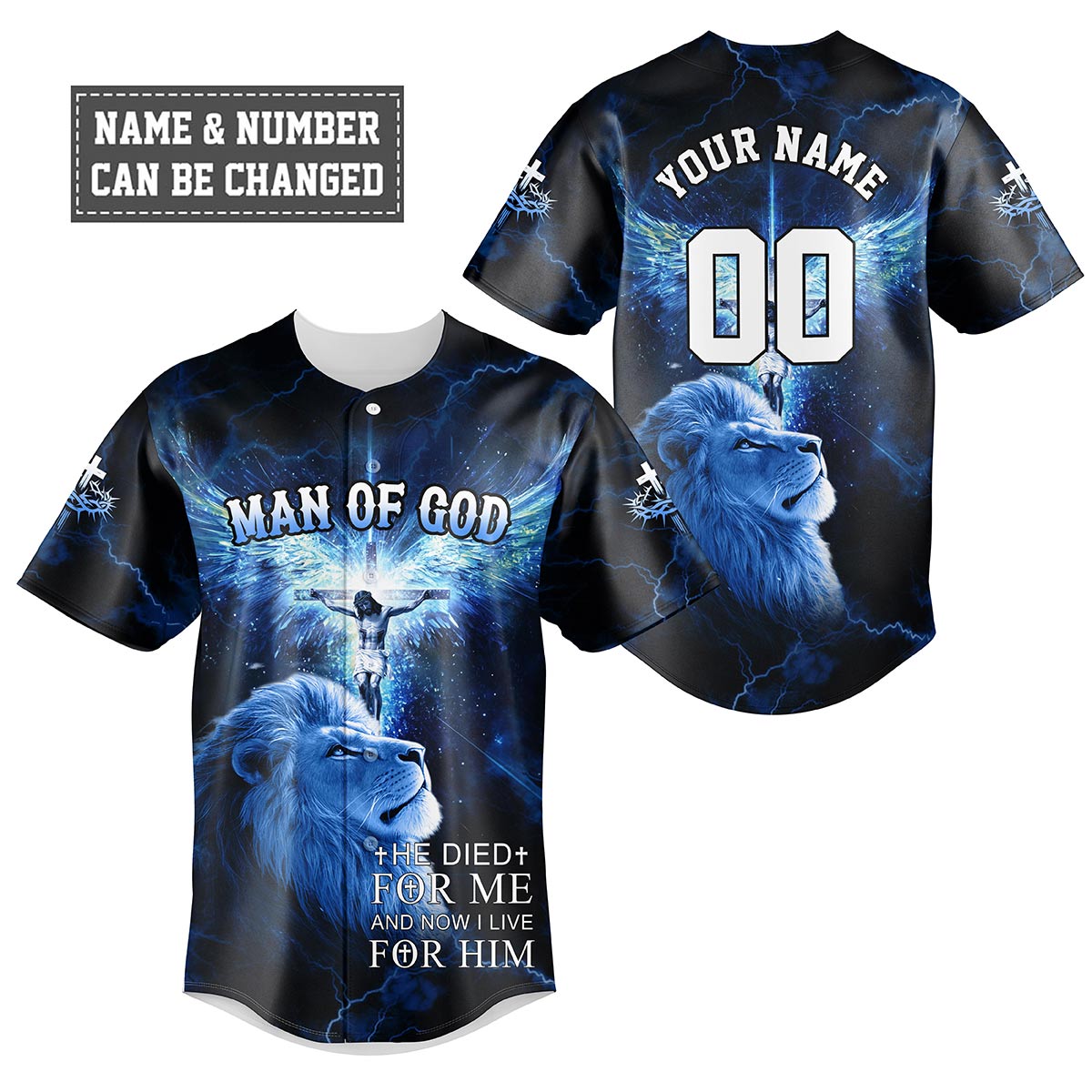 He Die For Me And Now I Live For Him Baseball Jersey Bundle