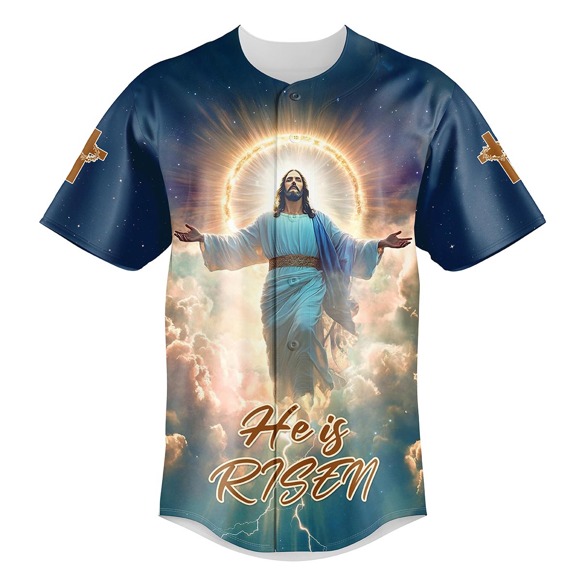 He Is Risen Ascension Glory Baseball Jersey Bundle