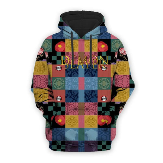  Demon Slayer Hoodie Goshuincho Style Talisman Classic Kimetsu No Yaiba Hoodie Demon Slayer Apparel