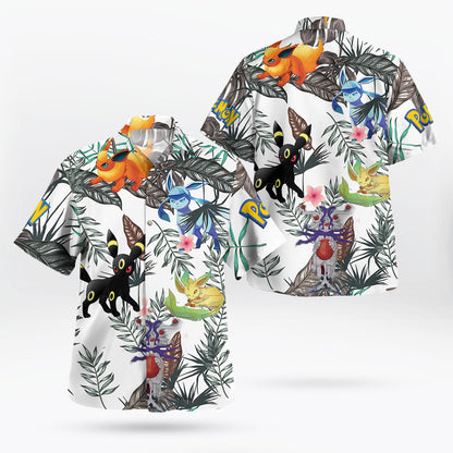 Tropi Pokemon Eevee Pokemon Hawaiian Shirt - Tropi Hawaiian Shirts