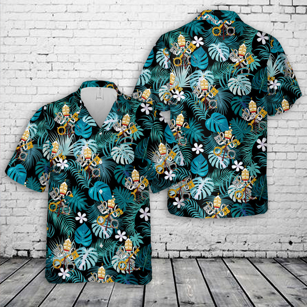 Emblem of the Holy See Hawaiian Shirt