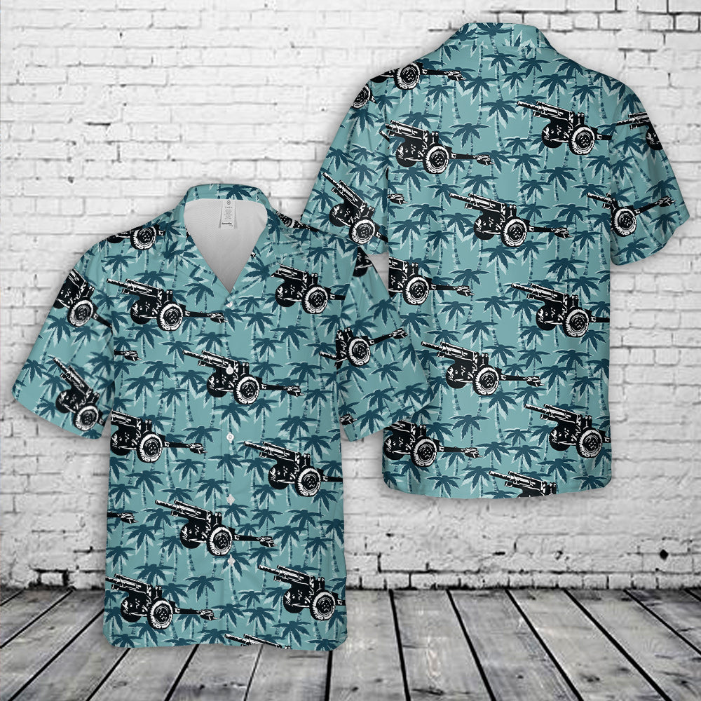 Field Artillery 105mm Howitzer Hawaiian Shirt