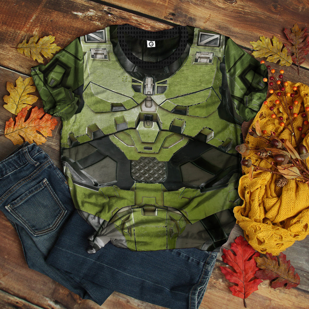  Halo Infinite Masterchief Cosplay Custom Tshirt Hoodie Apparel