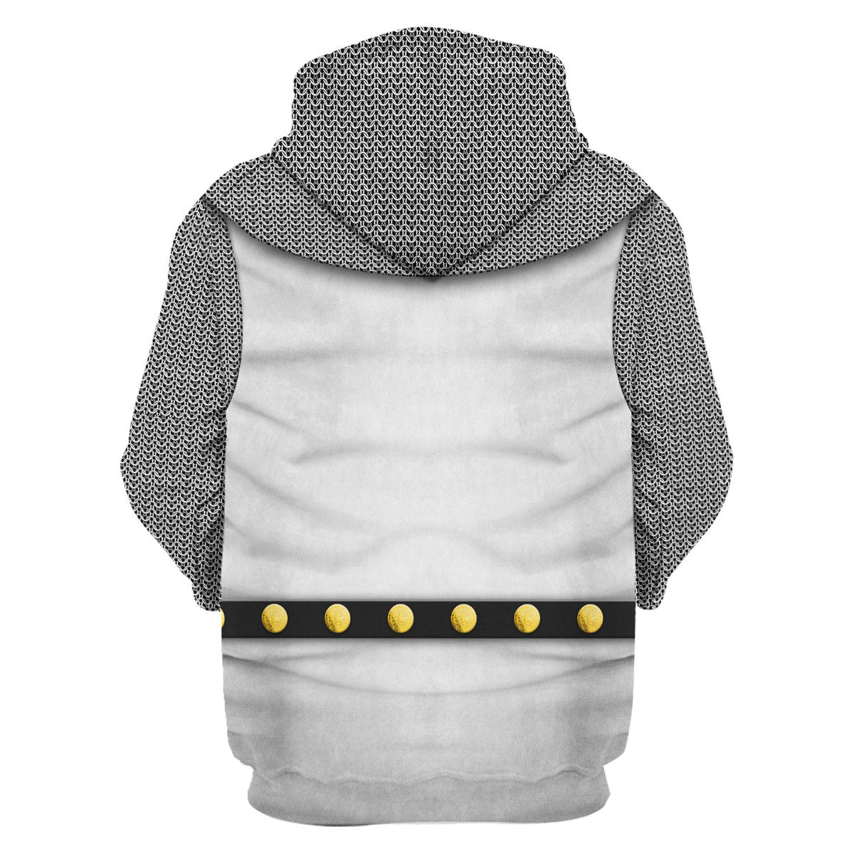 Historical Hoodie 1189-1192 English Templar Knights Costume T-shirt White Gray Unisex