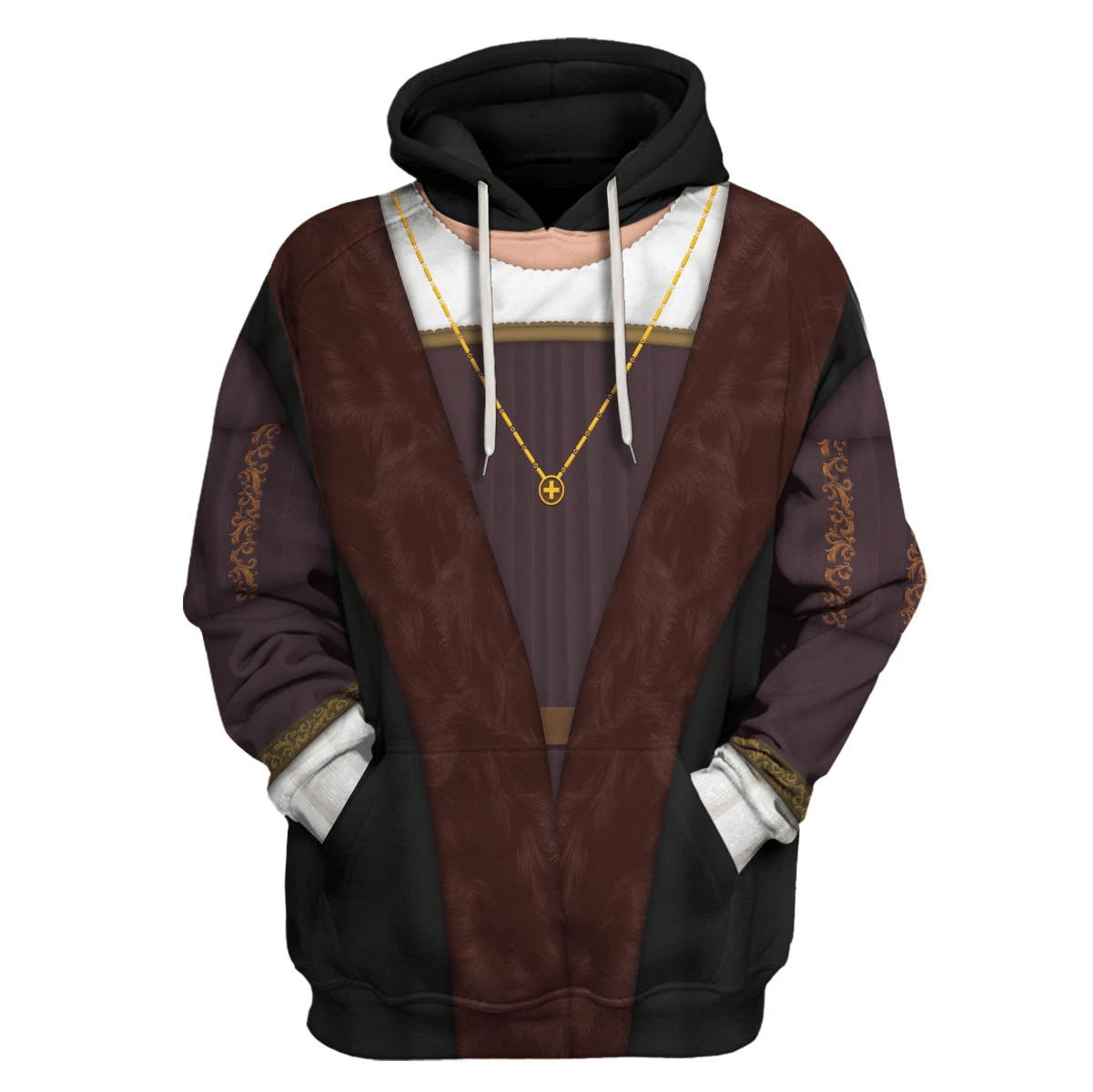 Historical Hoodie Explorer Christopher Columbus Costume T-shirt Brown Unisex