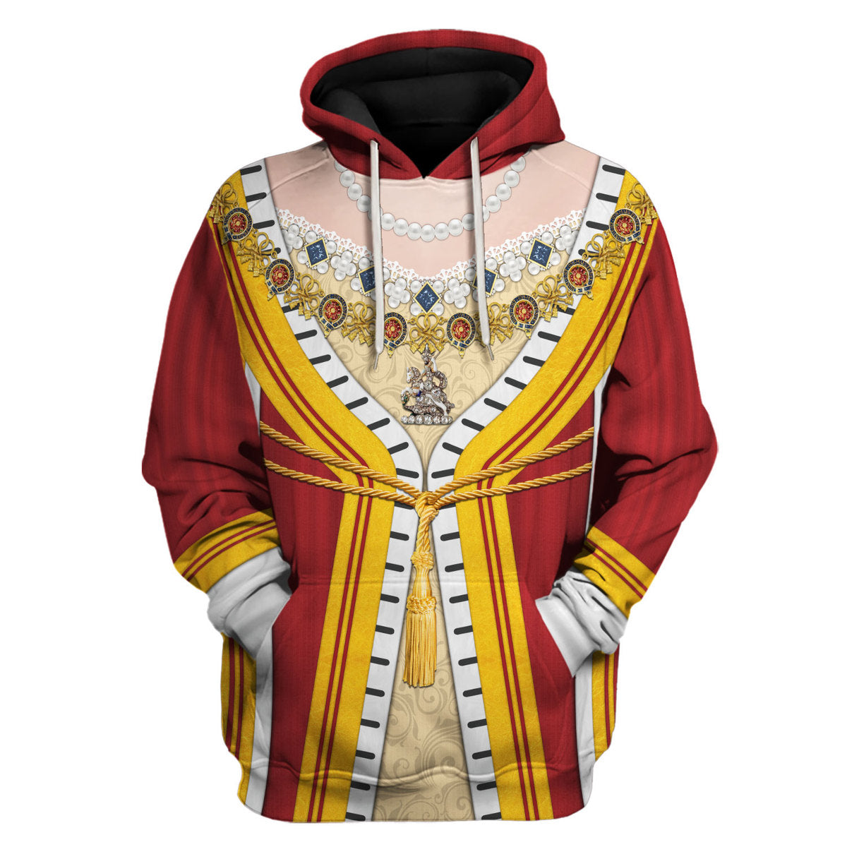 Historical Hoodie Victoria of England Costume T-shirt Red Unisex